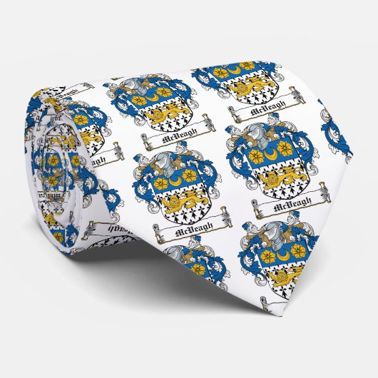 McVeagh Family Crest Stropdas (Opgerold)
