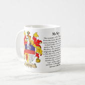 McVey, de Oorsprong, de Betekenis en de Crest Koffiemok (Voorkant links)