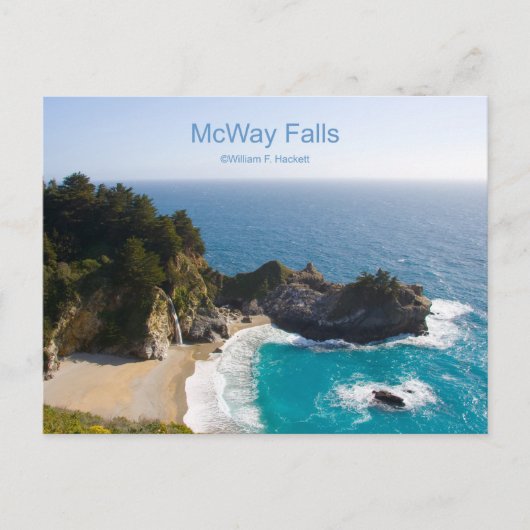 McWay Herfsten Big Sur California Producten Briefkaart (Voorkant)