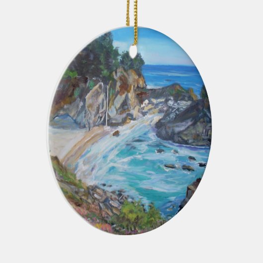 McWay Herfsten, Big Sur - Circle Ornament (Rechts)