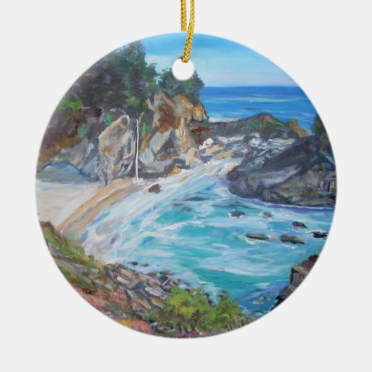 McWay Herfsten, Big Sur - Circle Ornament (Voorkant)