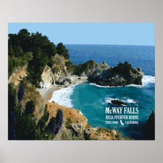 McWay Herfsten - Big Sur Poster