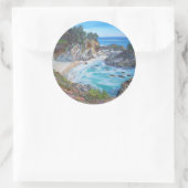 McWay Herfsten, Big Sur - Ronde Sticker (Tas)