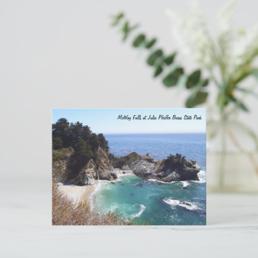 McWay Herfsten bij Julia Pfeiffer Burns State Park Briefkaart (Staand voorkant)