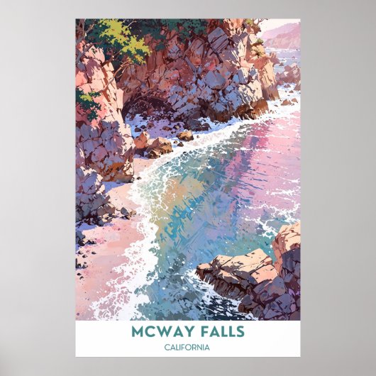 McWay Herfsten, Californië Poster (Voorkant)