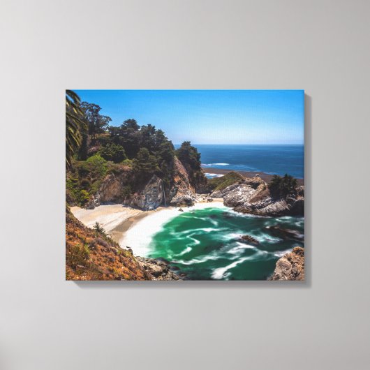 Mcway-waterval in Julia Pfeiffer Burns-staatspark Canvas Afdruk (Voorkant)