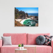 Mcway-waterval in Julia Pfeiffer Burns-staatspark Canvas Afdruk (Insitu (Woonkamer))