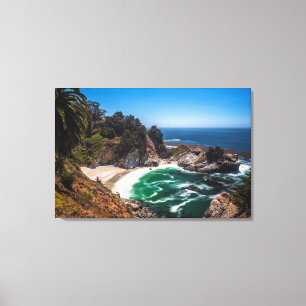 Mcway-waterval in Julia Pfeiffer Burns-staatspark Canvas Afdruk