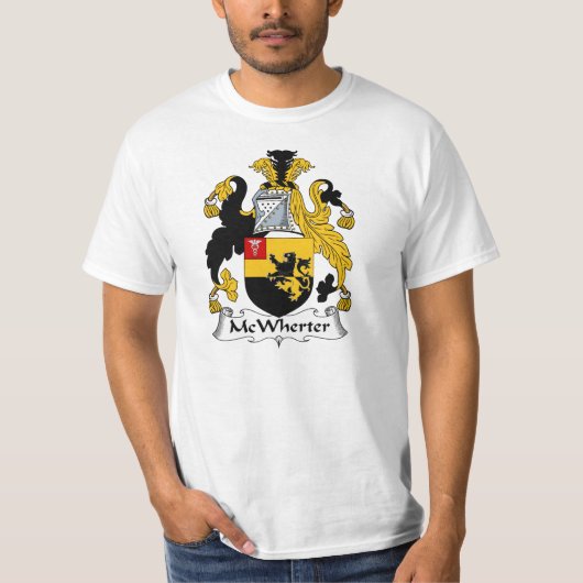 McWherter Family Crest Coat of Arms T-shirt (Voorkant)