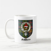 McWhirter Clan Crest Badge Tartan Koffiemok (Links)