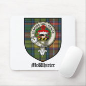 McWhirter Clan Crest Badge Tartan Muismat (Met muis)
