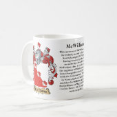 McWilliams, de Oorsprong, de Betekenis en de Crest Koffiemok (Voorkant links)