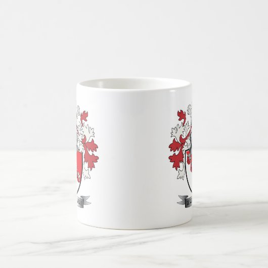 McWilliams Family Crest Coat of Arms Koffiemok (Center)