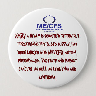 MCWPA Retrovirus Button. Ronde Button 4,0 Cm