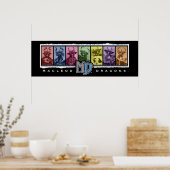 MD 36-inch x12-inch gekleurd Poster met boog (Keuken)