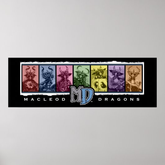 MD 36-inch x12-inch gekleurd Poster met boog (Voorkant)