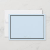 MD Afstuderen Blauw Hartelijk dank Bedankkaart (Achterkant)