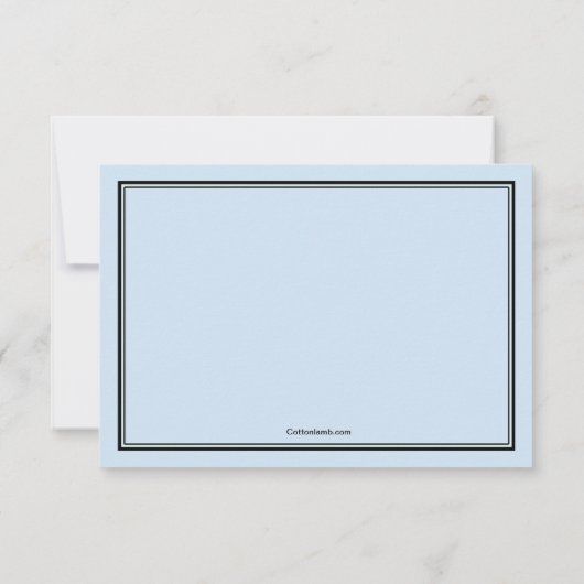 MD Afstuderen Blauw Hartelijk dank Bedankkaart (Achterkant)