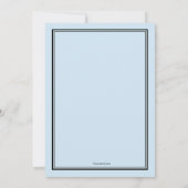 MD Afstuderen Blue Photo Invitation Kaart (Achterkant)