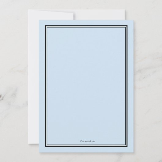 MD Afstuderen Blue Photo Invitation Kaart (Achterkant)