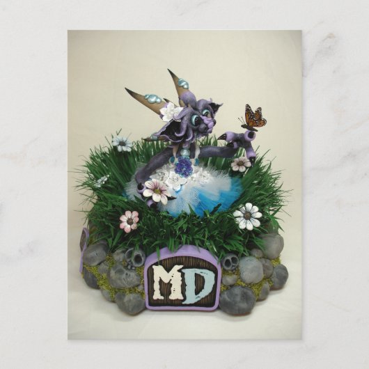 MD Alina Butterfly Dragon Briefkaart (Voorkant)