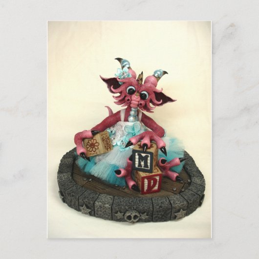 MD Baby Blokken Dragon Briefkaart (Voorkant)