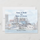 MD - Baltimore Skyline and Harbour Wedding Product Kaart (Voorkant)