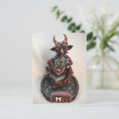 MD Black Cherry Dragon Briefkaart (Staand voorkant)