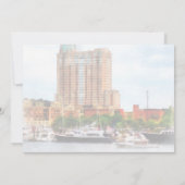 MD - Boats in Inner Harbour Weddenproducten Kaart (Achterkant)