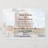 MD - Boats in Inner Harbour Weddenproducten Kaart (Voorkant / Achterkant)