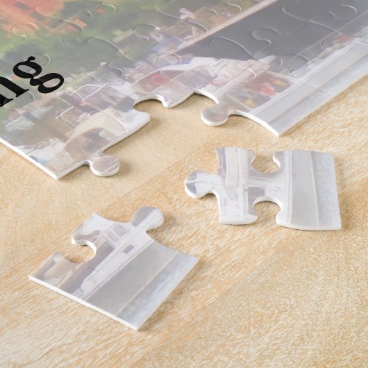 MD - Boats in Inner Harbour Weddenproducten Legpuzzel (Zijkant)