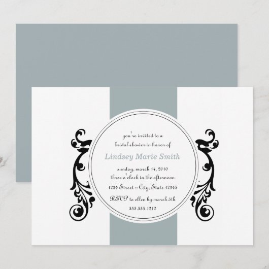 md bridal douche - uitnodiging (Voorkant / Achterkant)