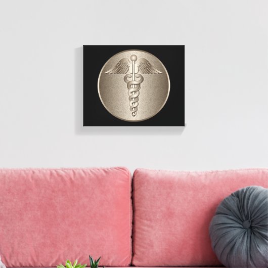 MD Caduceus Canvas Afdruk (Insitu (Woonkamer))