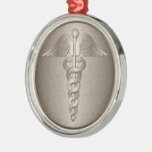 MD Caduceus Metalen Ornament (Links)