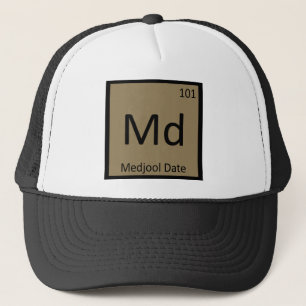 Md - Datum chemie periodieke tabel symbool Trucker Pet