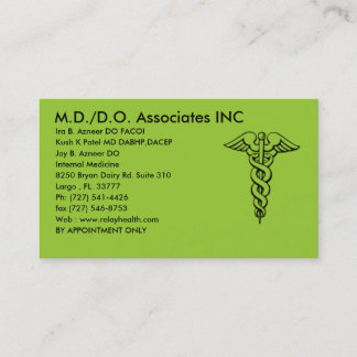 md/do associates inc card - Gepersonaliseerd Visitekaartje