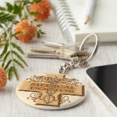 MD Doctor Caduceus Sleutelhanger (Zijkant)