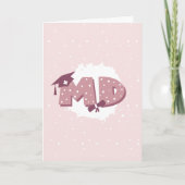 MD Doctor Medical Student Afstuderen Kaart (Voorkant)