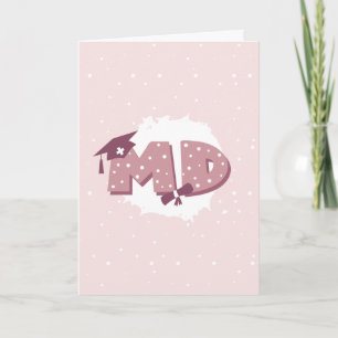 MD Doctor Medical Student Afstuderen Kaart