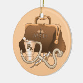 MD Doctor tas Keramisch Ornament (Links)