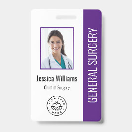 MD Dokter Ziekenhuis Medisch Werknemer Foto ID Badge