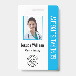 MD Dokter Ziekenhuis Medisch Werknemer Foto ID Bla Badge