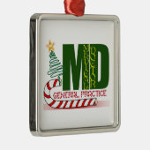 MD GENERAL PRACTICE PHYSICIAN CHRISTMAS MERRY METALEN ORNAMENT (Rechts)
