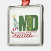 MD GENERAL PRACTICE PHYSICIAN CHRISTMAS MERRY METALEN ORNAMENT (Links)