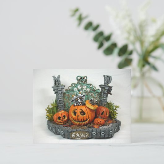 MD Halloween Dragon Postcard Briefkaart (Staand voorkant)