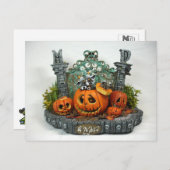 MD Halloween Dragon Postcard Briefkaart (Voorkant / Achterkant)