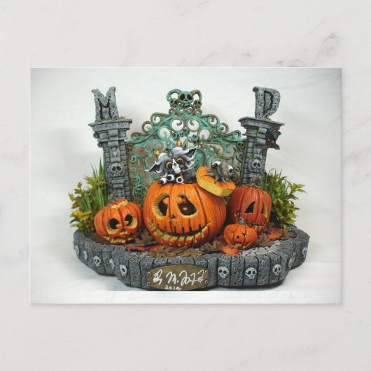 MD Halloween Dragon Postcard Briefkaart (Voorkant)