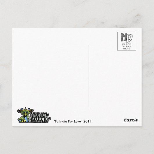 MD India Dragons 2014 Briefkaart (Achterkant)