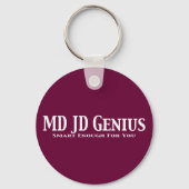 MD JD Genius Gifts Sleutelhanger (Voorkant)