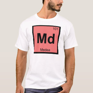 Md - Medea Grieks scheikunde periodiek systeem sym T-shirt